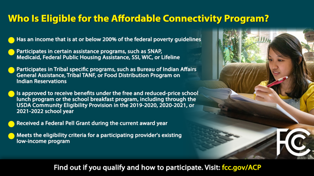 Who is eligible for the affordable Connectivity Program? 
