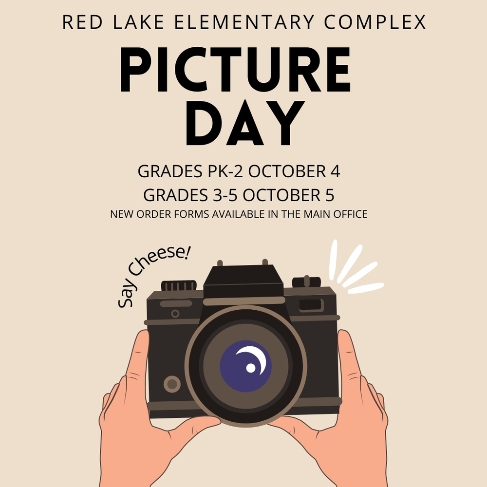 RLEC Picture Day is October 4 for grades PK-2 and October 5 for grades 3-5