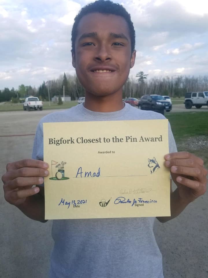 Congrats Amad! Closest to the pin award taken home in Bigfork today