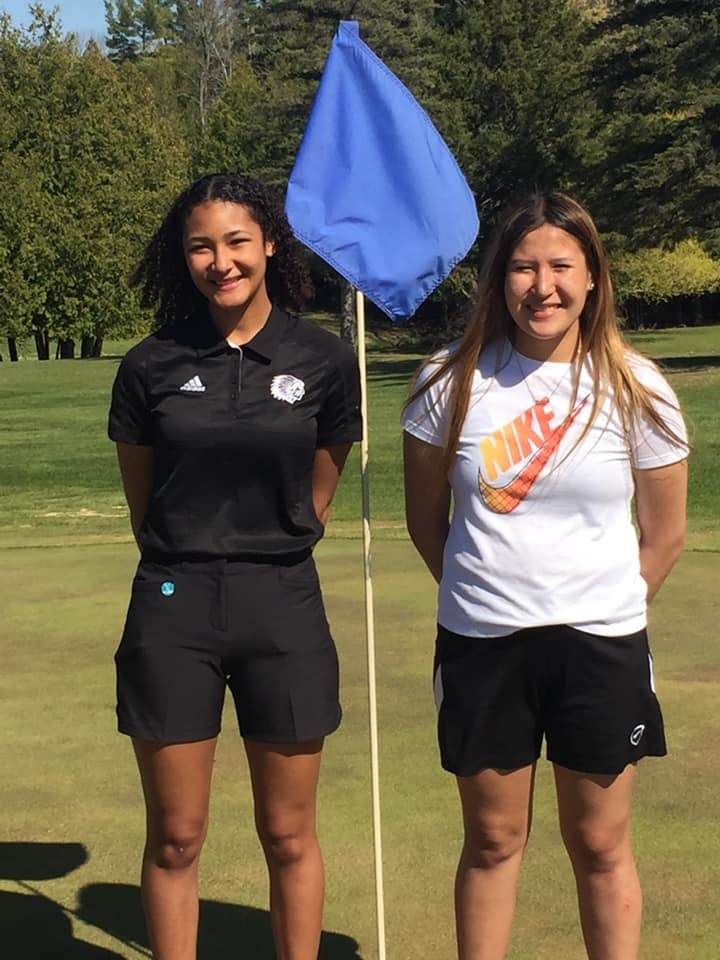 Serenity May and Karen Guise enjoyed a beautiful day on the golf course.  Congrats to Karen on making 2nd Team All-Conference.