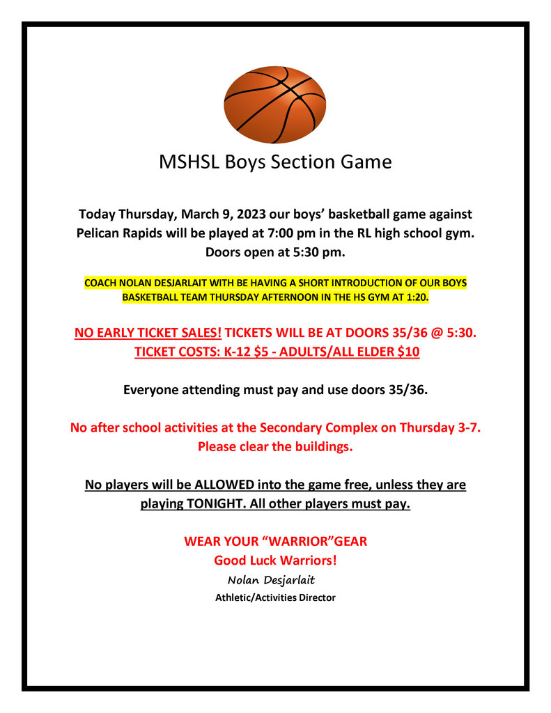 Boys Basketball - Warrior Activities